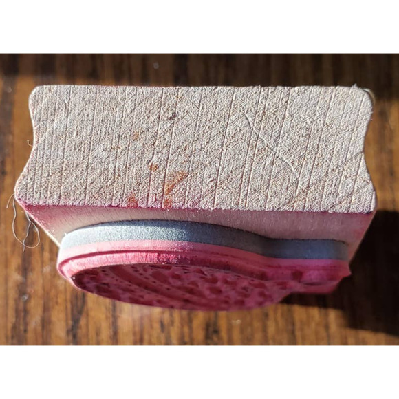 Holiday Christmas Ornament With Stars Vap Scrap Wood Mounted Rubber Stamp - Picture 7 of 8